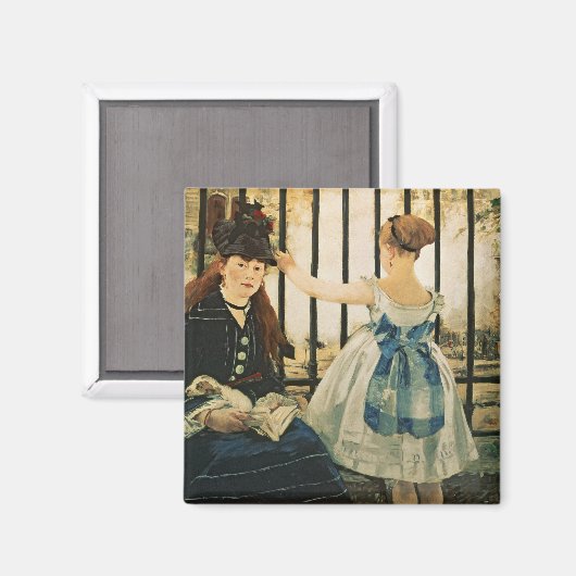 Manet | Gare St. Lazare, 1872-3 Magneet (Voorkant / Achterkant)