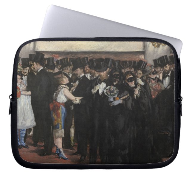 Manet | Gemaskerde bal bij de Opera, 1873 Laptop Sleeve (Voorkant)