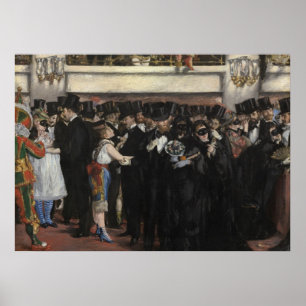 Manet   Gemaskerde bal bij de Opera, 1873 Poster