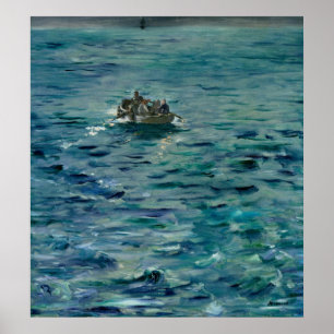 Manet   Het ontsnappen van Henri de Rochefort Poster