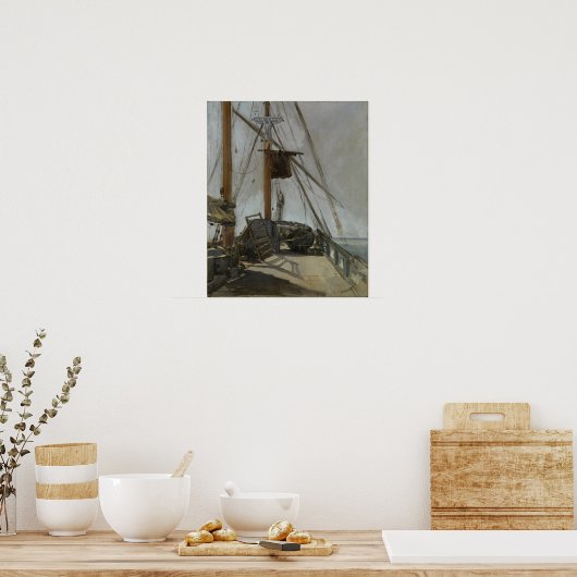 Manet - Het scheepsdek Poster (Keuken)