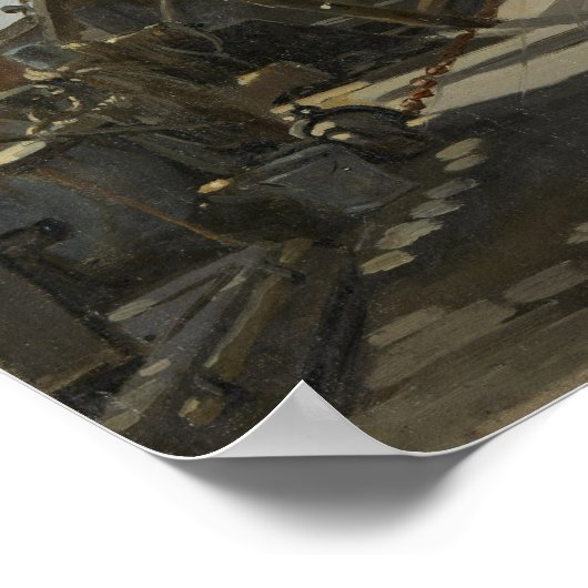 Manet - Het scheepsdek Poster (Hoek)