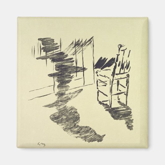 Manet | Illustratie voor de "Raven" Magneet (Voorkant)