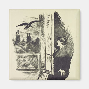 Manet Illustratie voor de "Raven" Magneet