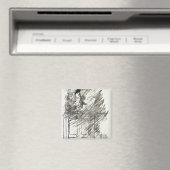 Manet | Illustratie voor de "Raven" Magneet (Insitu (Vaatwasser))