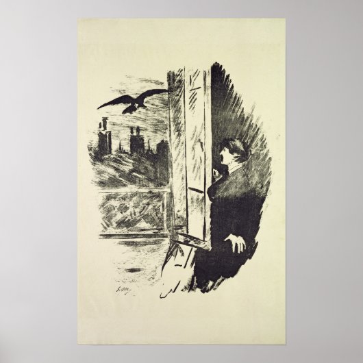 Manet | Illustratie voor de "Raven" Poster (Voorkant)