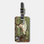 Manet Impressionist Frans Familie Tuin Schilderij Bagagelabel (Voorkant verticaal)