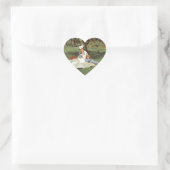 Manet Impressionist Frans Familie Tuin Schilderij Hart Sticker (Tas)