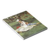 Manet Impressionist Frans Familie Tuin Schilderij Notitieblok (Schuin)
