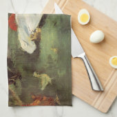 Manet Impressionist Frans Familie Tuin Schilderij Theedoek (Quarter Fold)