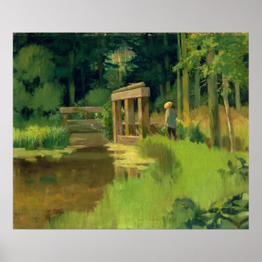Manet | In een park Poster (Voorkant)