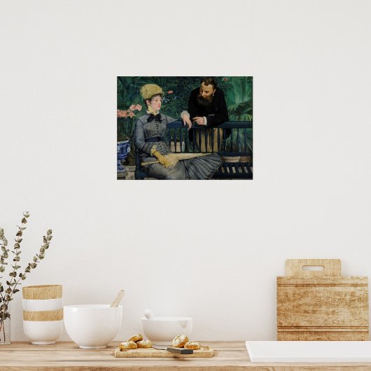 Manet - in het conservatoir beslag - hoofdkwartier poster (Keuken)