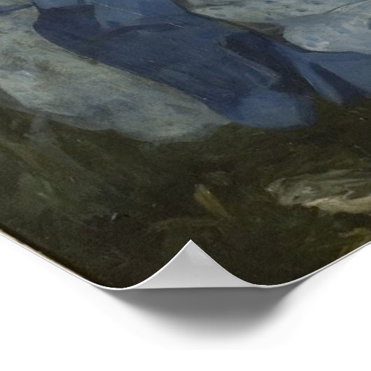 Manet is The Luncheon op de gras Poster (Hoek)