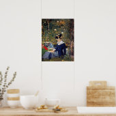 Manet - Jonge vrouw in de tuin, 1880 Poster (Keuken)
