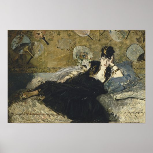 Manet - Lady With Fans, (Nina De Calais) Poster (Voorkant)