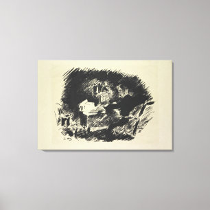 Manet Le Corbeau, 1875 Canvas Afdruk