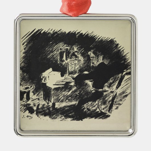 Manet | Le Corbeau, 1875 Metalen Ornament (Voorkant)