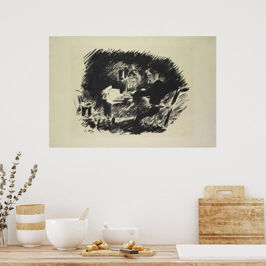 Manet | Le Corbeau, 1875 Poster (Keuken)