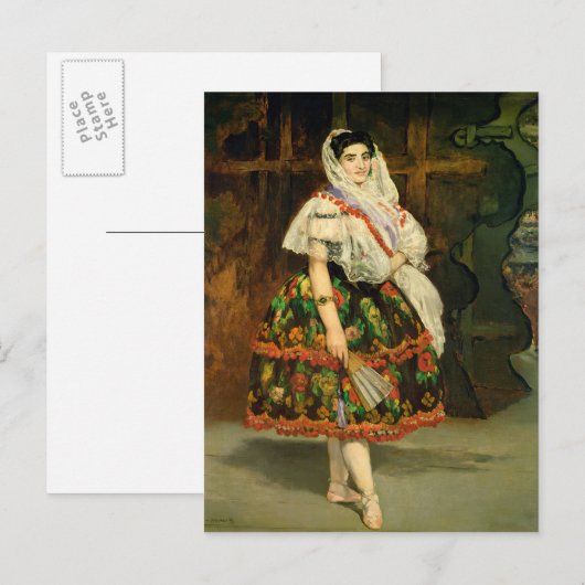 Manet | Lola de Valence, 1862 Briefkaart (Voorkant / Achterkant)