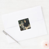 Manet | Luncheon in de Studio, 1868 Vierkante Sticker (Envelop)