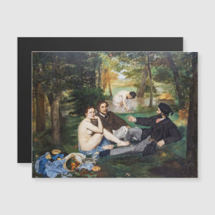 Manet - Luncheon op de Grass Magnetic Kaart