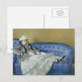 Manet | Madame Manet op een blauwe sofa, 1874 Briefkaart (Voorkant / Achterkant)