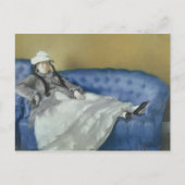 Manet | Madame Manet op een blauwe sofa, 1874 Briefkaart (Voorkant)