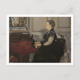 Manet   Madame Manet te Piano, 1868 Briefkaart