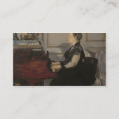 Manet | Madame Manet te Piano, 1868 Visitekaartje (Achterkant)