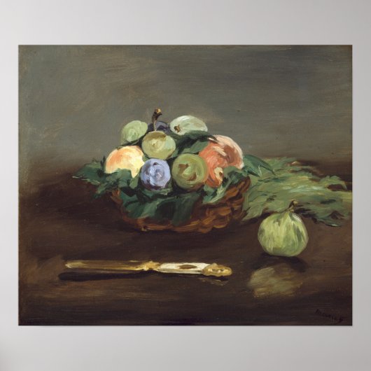 Manet - Mand met fruit Poster (Voorkant)