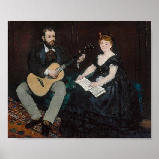 Manet, Music Lesson Poster (Voorkant)