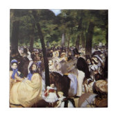 Manet: Muziek in de Tuilerieën tuin Tegeltje (Voorkant)