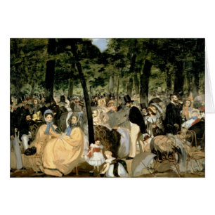 Manet   Muziek in de tuinen tuinen, 1862