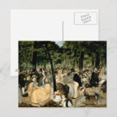 Manet | Muziek in de tuinen tuinen, 1862 Briefkaart (Voorkant / Achterkant)