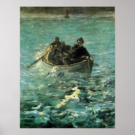 Manet - Ontsnapping van Rochefort, 1880 Poster (Voorkant)