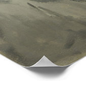 Manet - Op het strand Poster (Hoek)