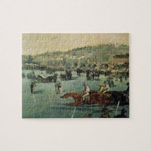 Manet | Paardenraces, 1872 Legpuzzel (Horizontaal)