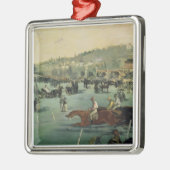 Manet | Paardenraces, 1872 Metalen Ornament (Links)