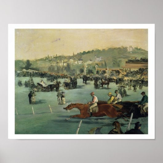 Manet | Paardenraces, 1872 Poster (Voorkant)