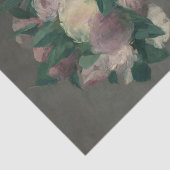 Manet Painting Peonies in Vase Tissuepapier (Detail)