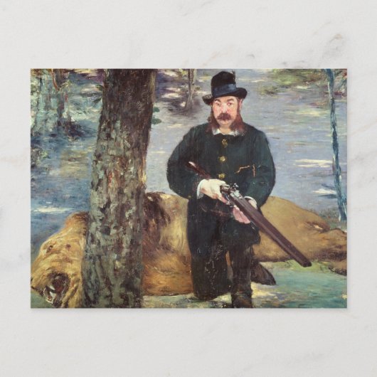 Manet | Pertuiset, Lion Hunter, 1881 Briefkaart (Voorkant)