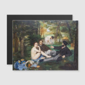 Manet - Picknick op het gras Magnetische kaart (Voorkant / Achterkant)