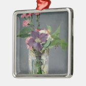 Manet | Pinks and Clematis in a Crystal Vase, 1882 Metalen Ornament (Links)