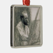 Manet | Portret van Edouard Manet in zijn Easel Metalen Ornament (Rechts)