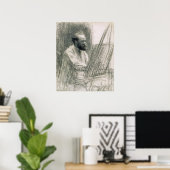 Manet | Portret van Edouard Manet in zijn Easel Poster (Thuiskantoor)