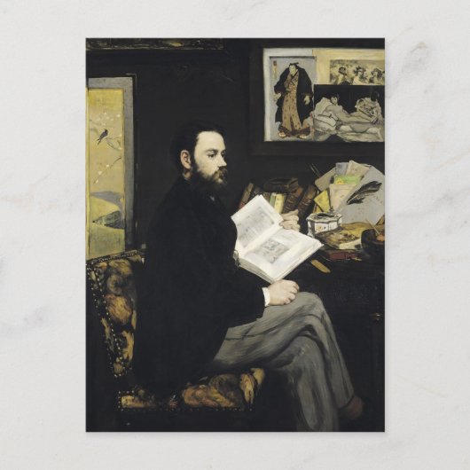 Manet | Portret van Emile Zola 1868 Briefkaart (Voorkant)