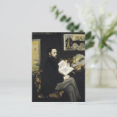 Manet | Portret van Emile Zola 1868 Briefkaart (Staand voorkant)