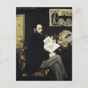 Manet   Portret van Emile Zola 1868 Briefkaart