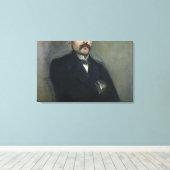 Manet | Portret van Georges Clemenceau, 1879 Canvas Afdruk (Insitu (Houten vloer))