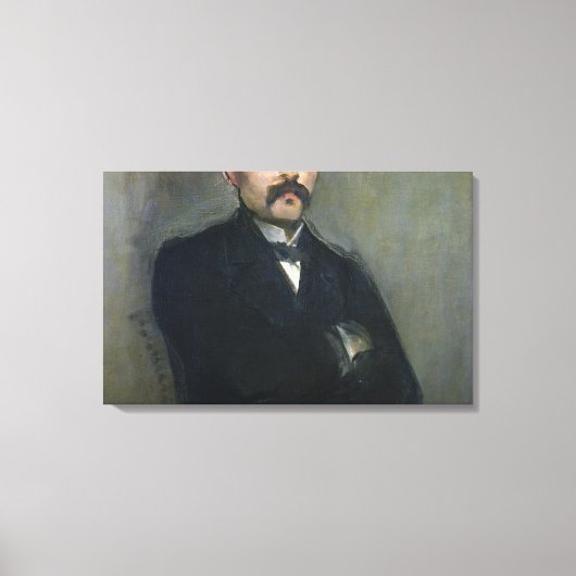 Manet | Portret van Georges Clemenceau, 1879 Canvas Afdruk (Voorkant)